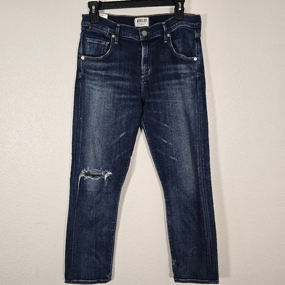 Agolde Isabel Slim Fit Boyfriend Starwood Slight Distressed Jeans Size 27 - Picture 5 of 13